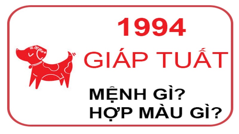 Giáp Tuất 1994 mệnh gì