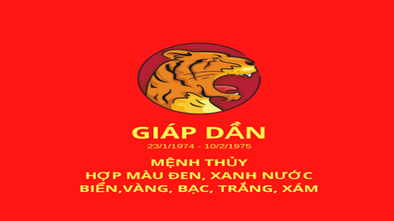 màu hợp tuổi Dần